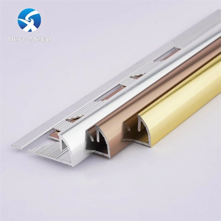 bright gold tile trim