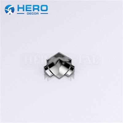 Obleka iz ploščic iz nerjavečega jekla Notranja oblika kota