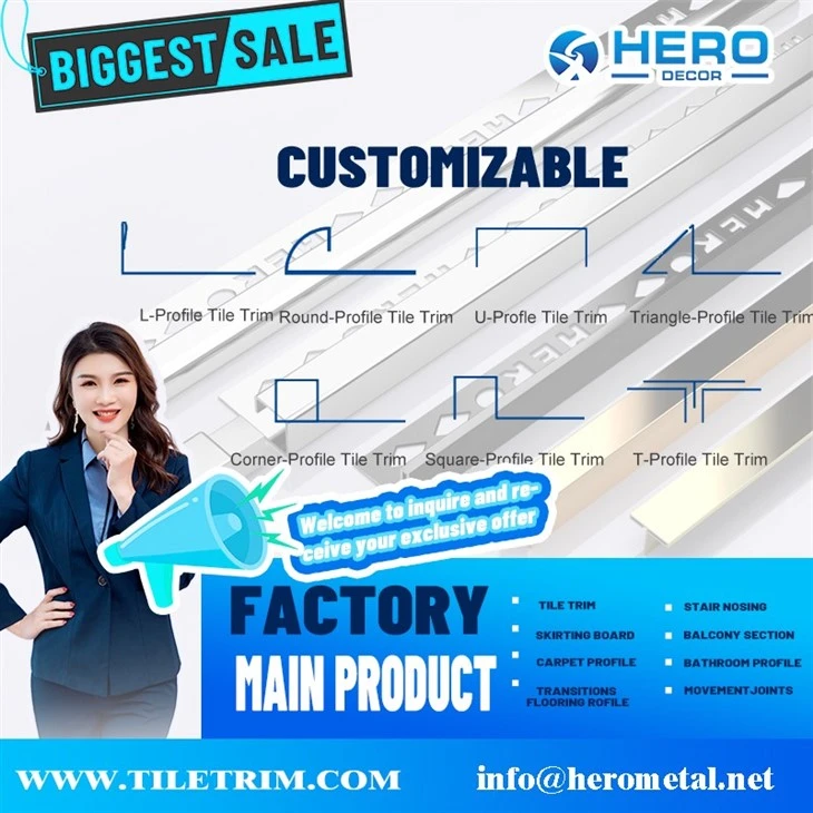 Square Shape Tile Trim high quality